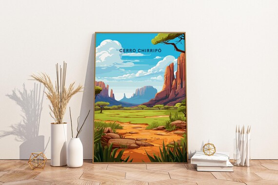Cerro Chirripo Costa Rica Travel Print Poster Wall Art Vin