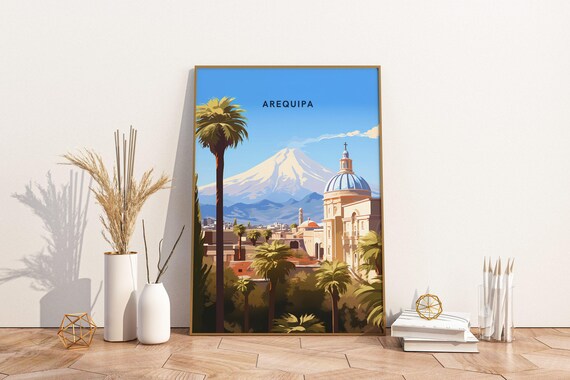 Scenic Splendor Of Arequipa Peru Travel Print Poster Wall Art Pri