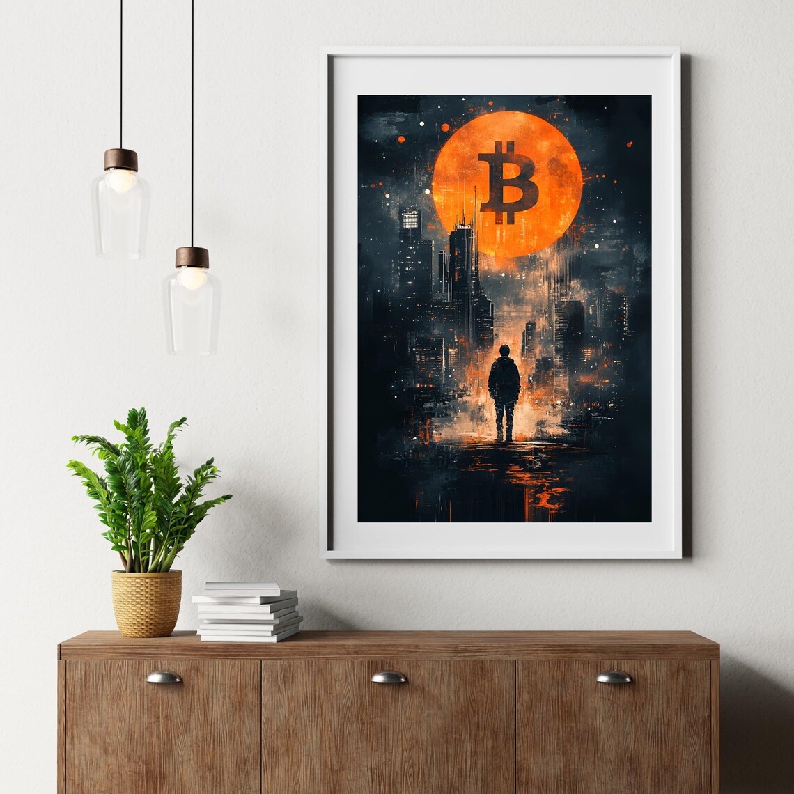 Bitcoin Crypto Poster, Modern Wall Art Print - Image 3