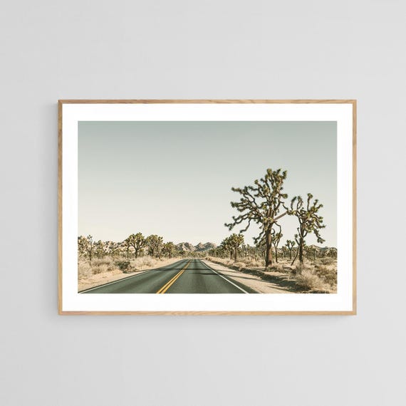 Joshua Tree Desert Landscape Photograph, Boho Print