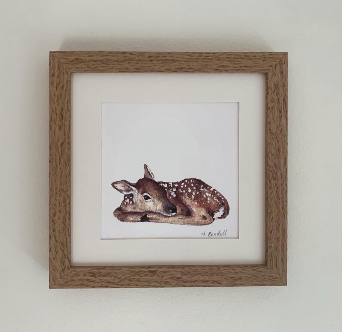 Fawn Art Print, Nursery Wall Decor