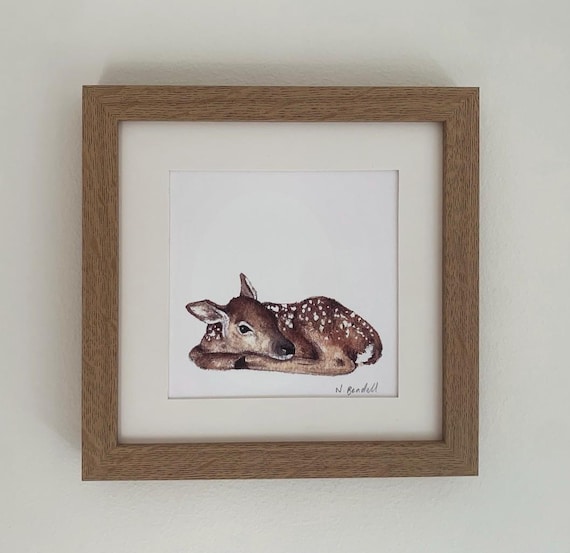 Fawn Art Print, Nursery Wall Decor
