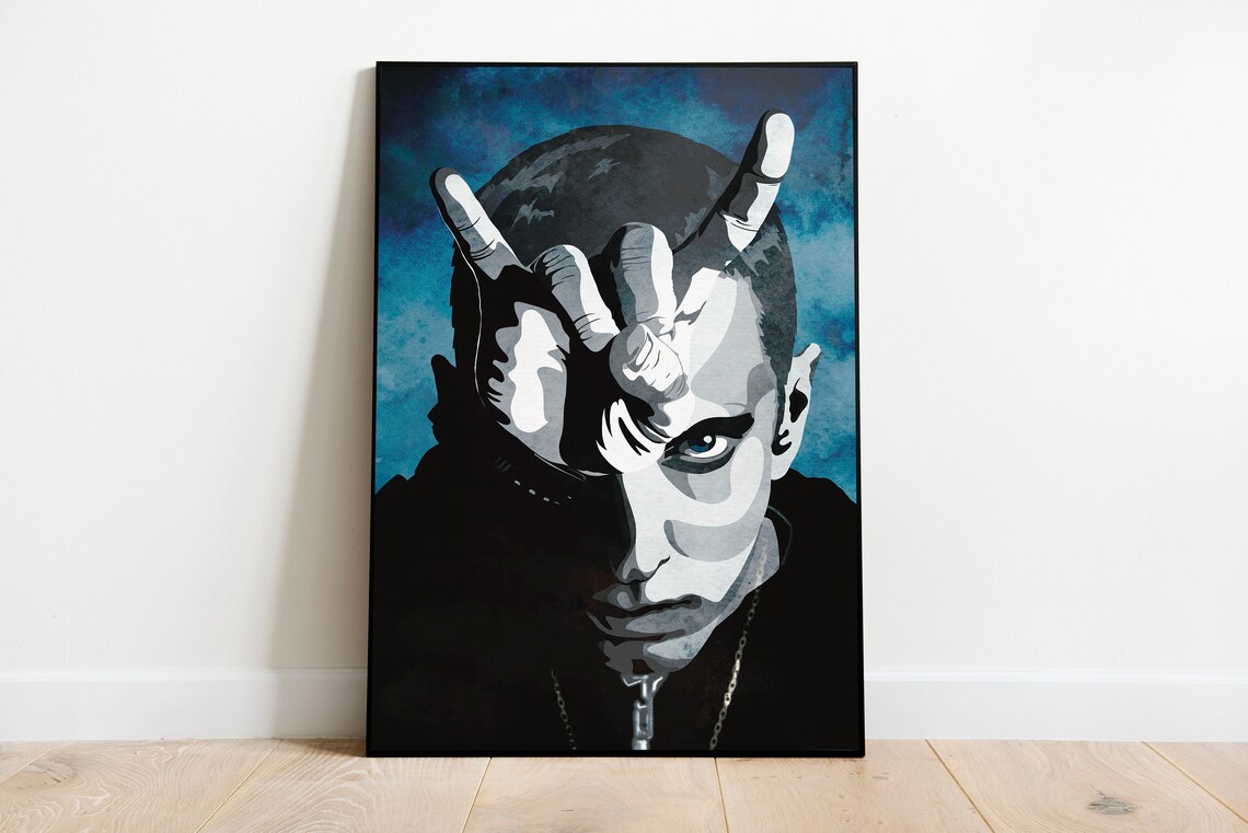 Eminem Poster, Music Wall Decor Art Print