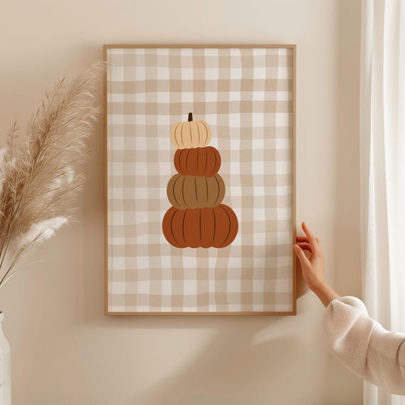 Autumn Wall Print, Fall Seasonal Halloween Decor