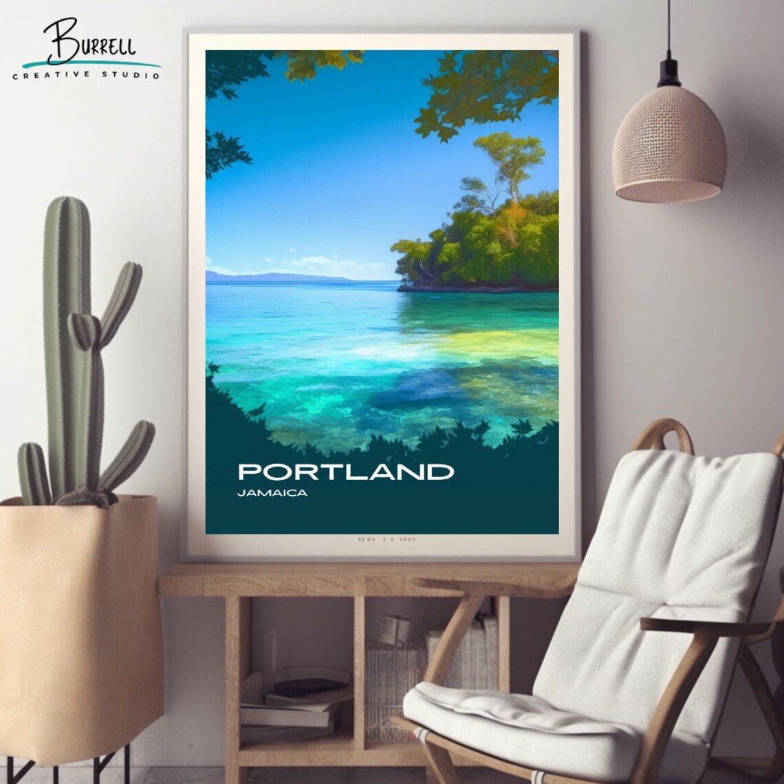 Port Antonio Jamaica Travel Poster, Island Art Print - Image 2
