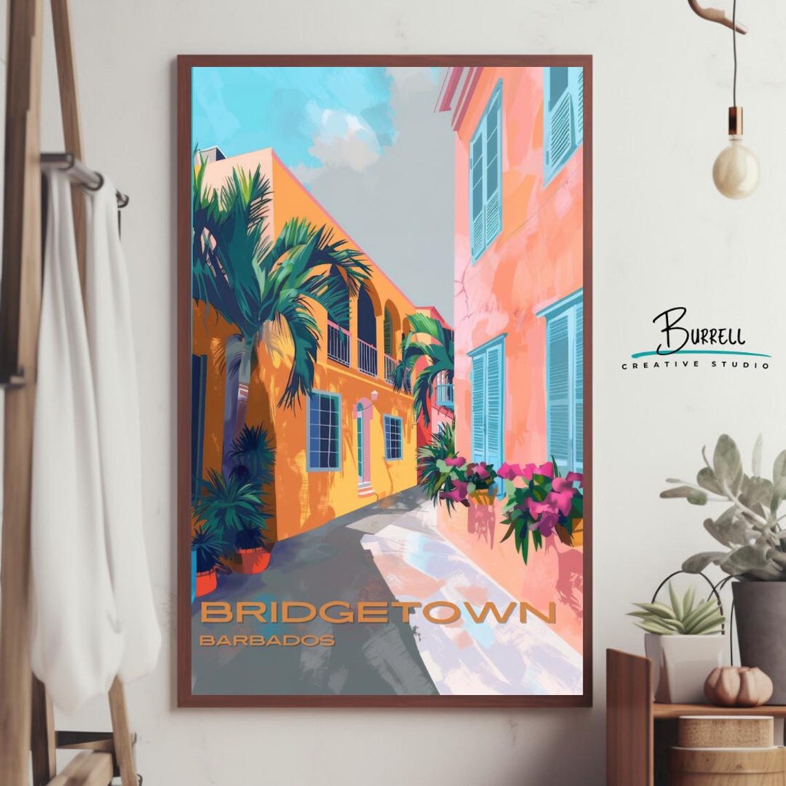 Bridgetown Barbados Island Life Travel Poster Wall Art Poster Print - Image 4