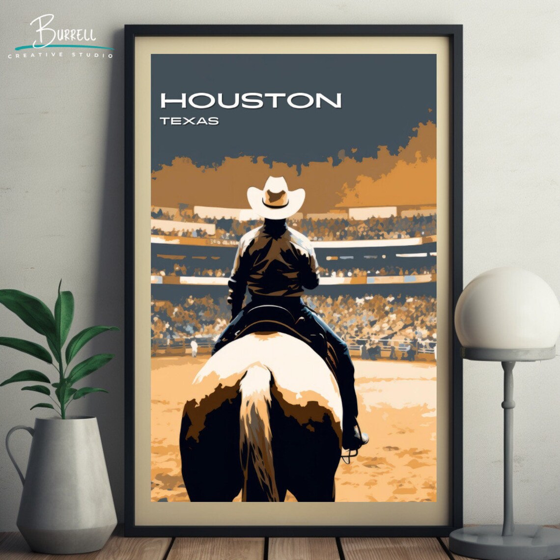 Houston Texas Livestock And Rodeo Show Travel Poster - Image 5