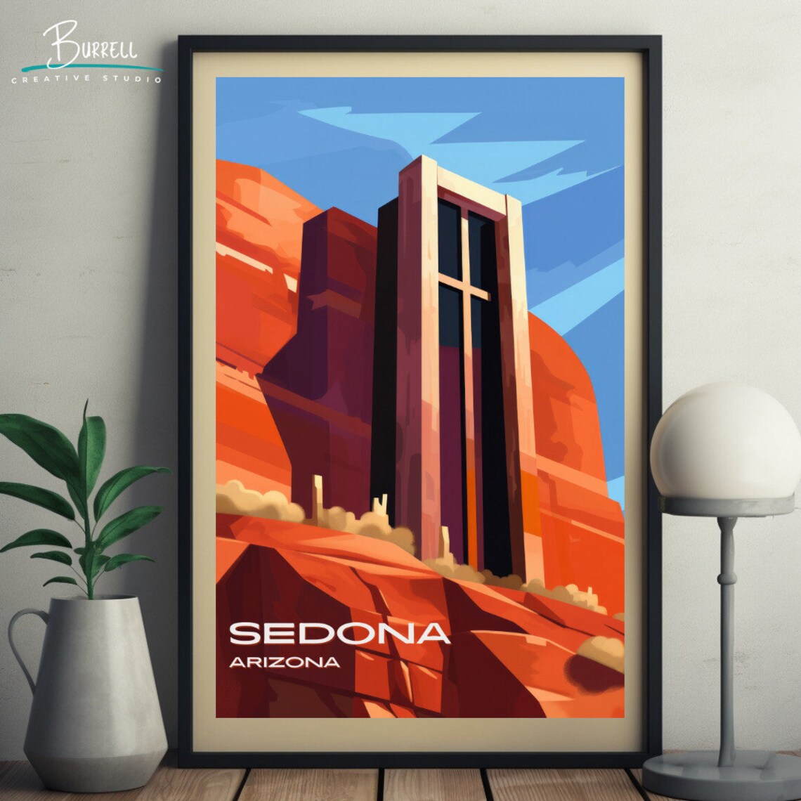 Sedona Arizona Chapel of the Holy Cross Red Rocks Scenic Poster - Image 5
