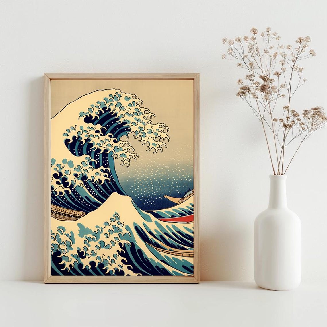 Hokusai Great Wave Off Kanagawa Japanese Woodblock Art Poster