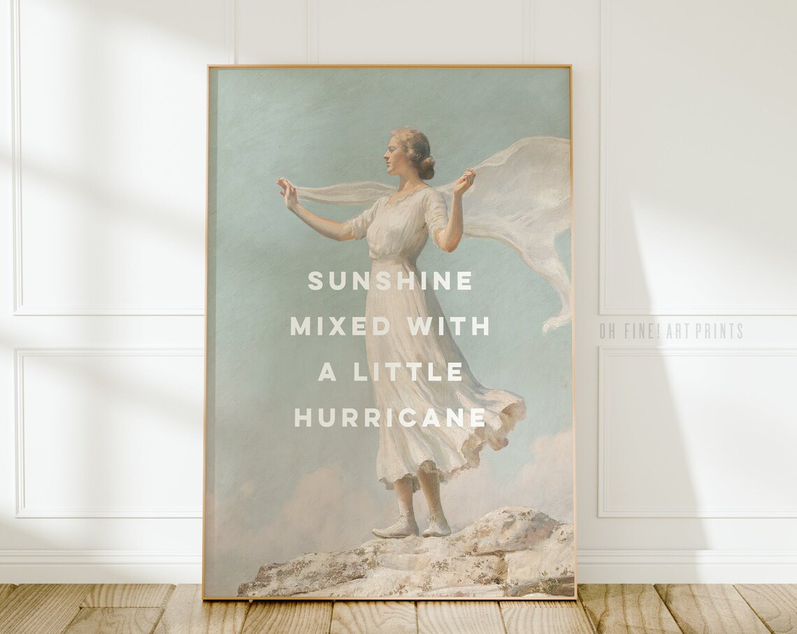 Feminist Eclectic Funny Inspirational Quote Art Print