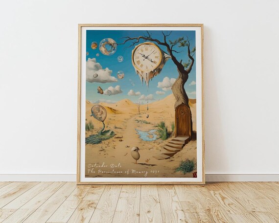 Salvador Dali The Persistence Of Memory 1931 Melting Clock Poster