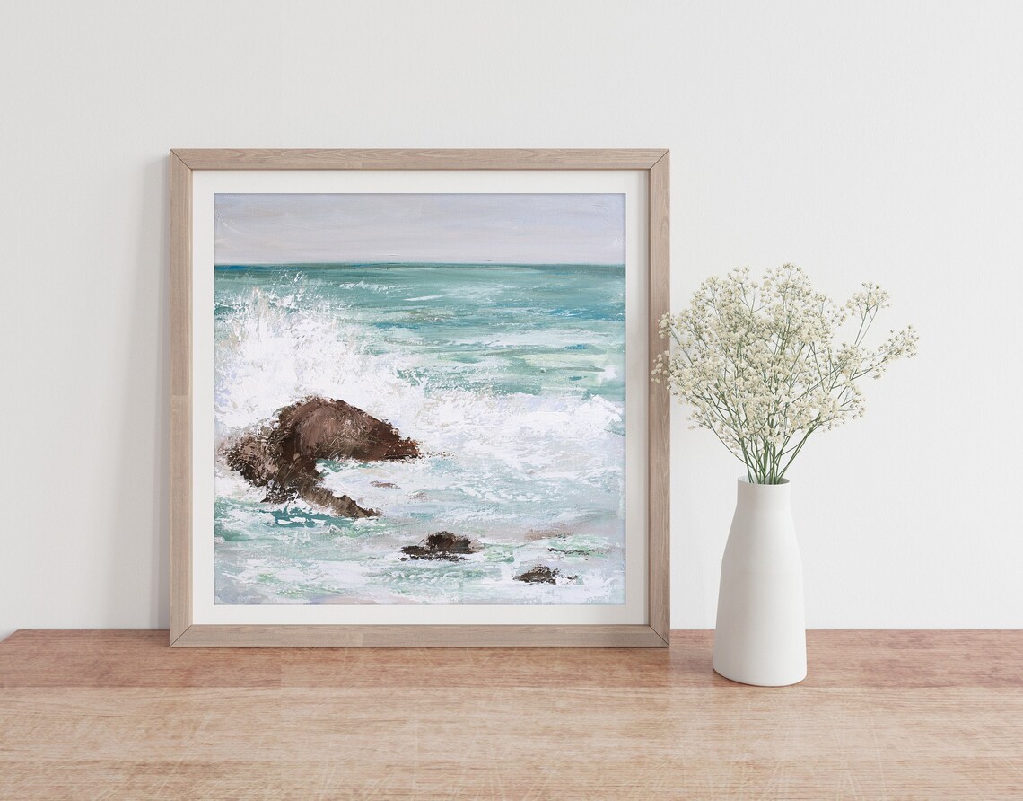 Seascape Art Print, Ocean Wall Art By Katie Jobling