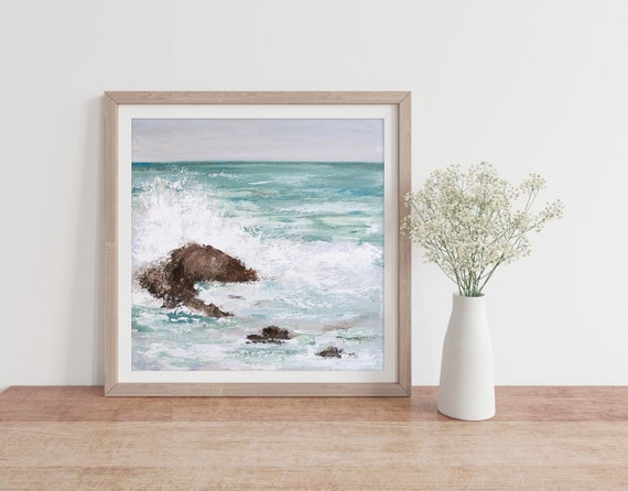 Seascape Art Print, Ocean Wall Art By Katie Jobling
