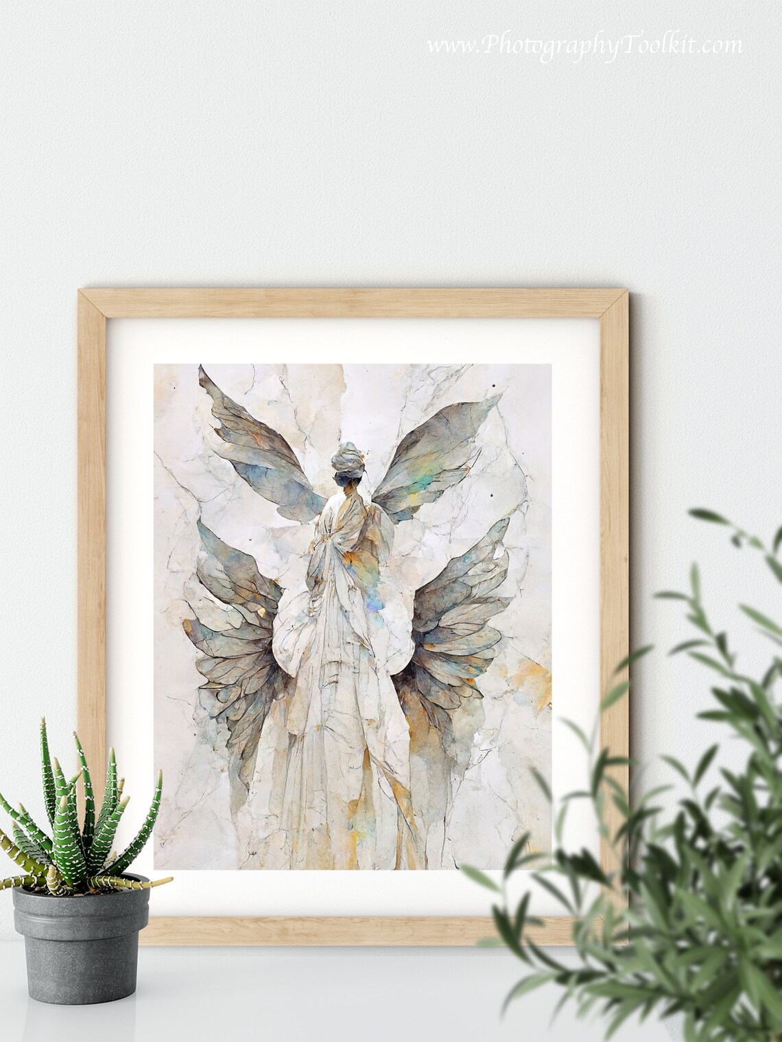 Guardian Angel Artwork Print, Spiritual Wall Decor - Image 5
