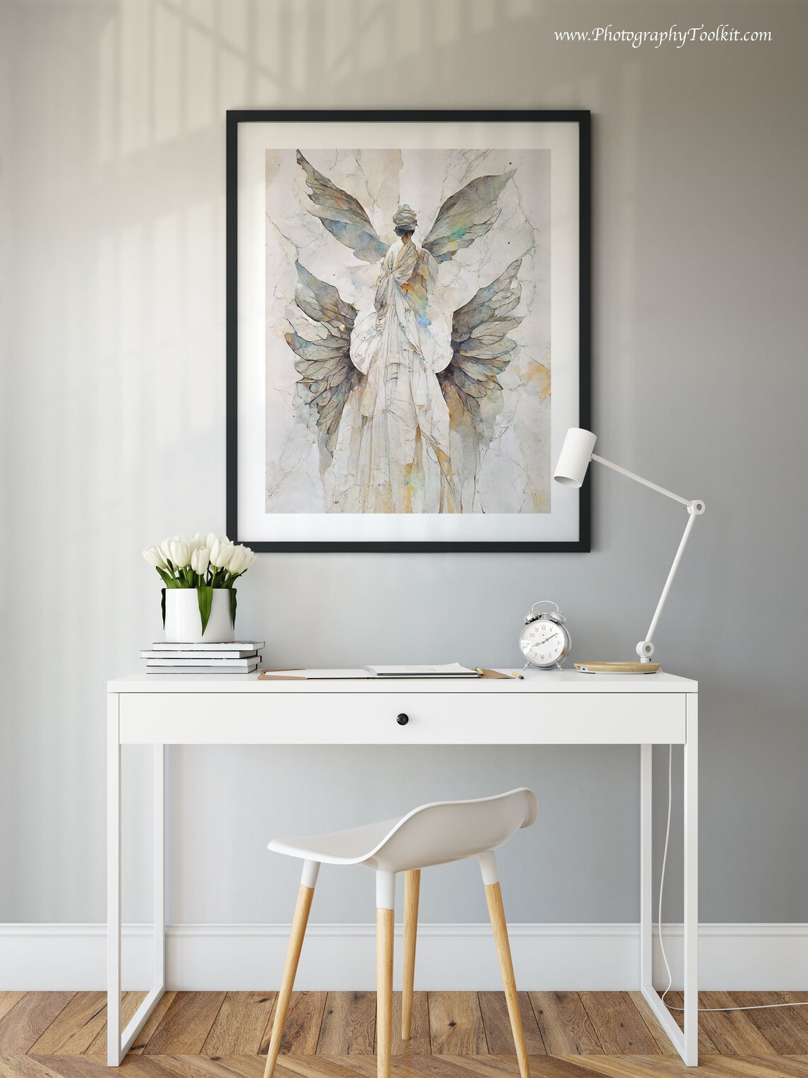 Guardian Angel Artwork Print, Spiritual Wall Decor - Image 2