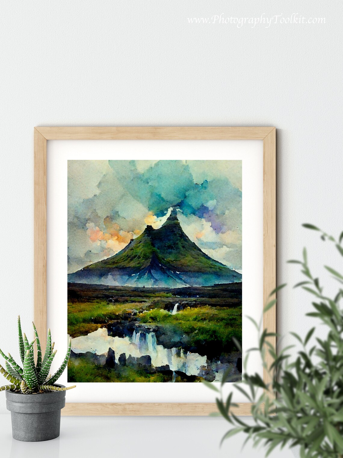 Kirkjufell Iceland Travel Poster, Scandinavian Landscape - Image 5