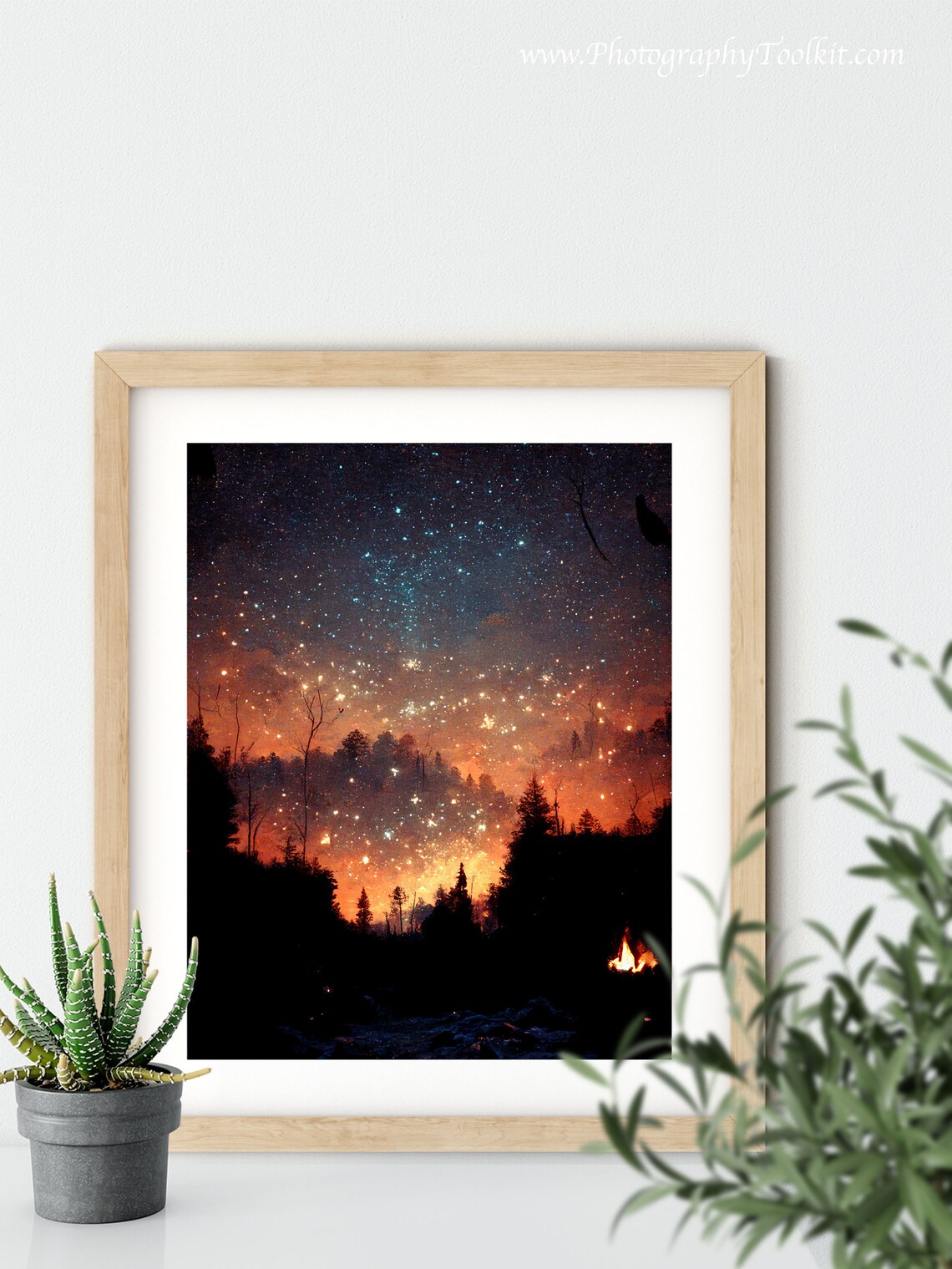Camping Under The Stars Campfire Art Print - Image 5