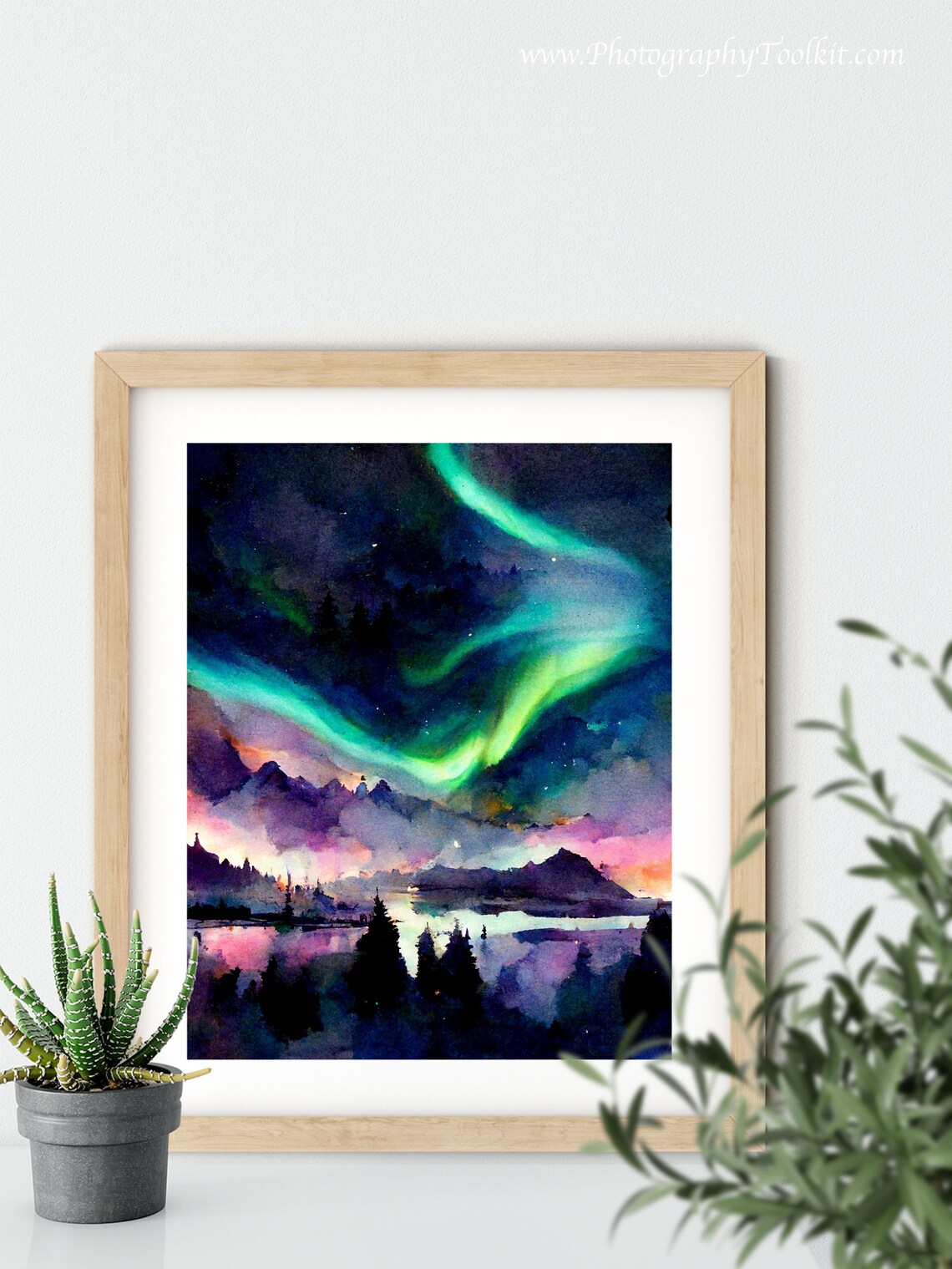 Aurora Borealis Art, Northern Lights Wall Art Print - Image 5
