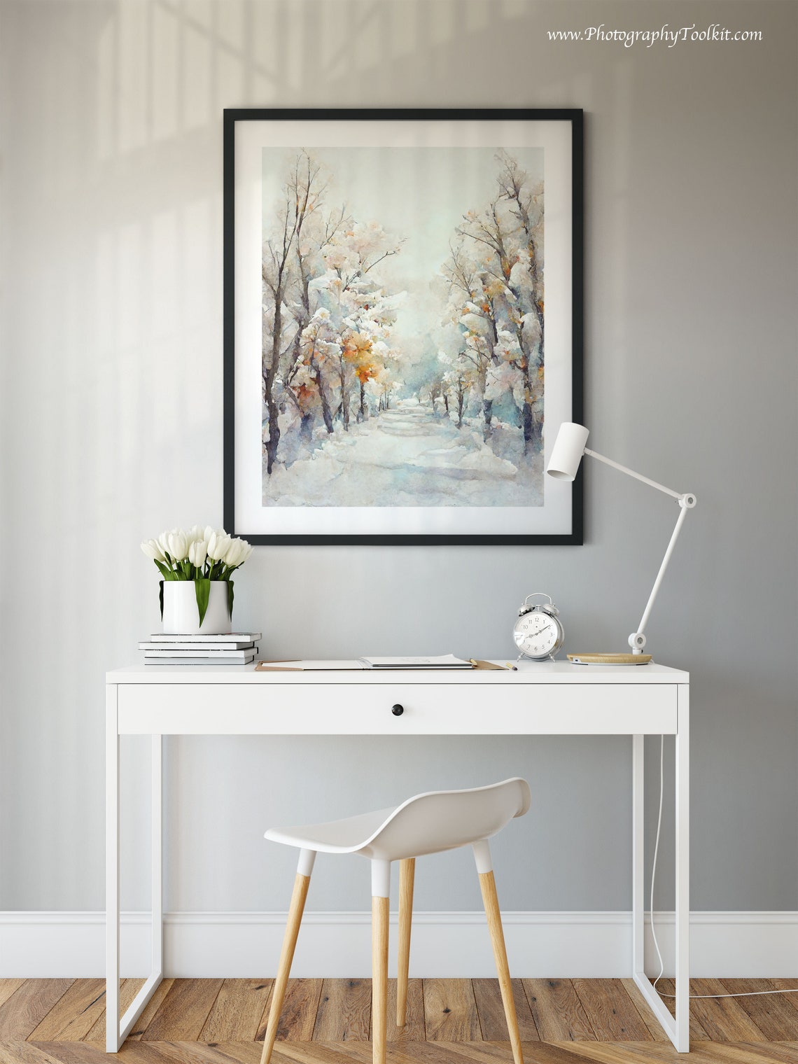 Winter Landscape Forest Wall Art Print - Image 5