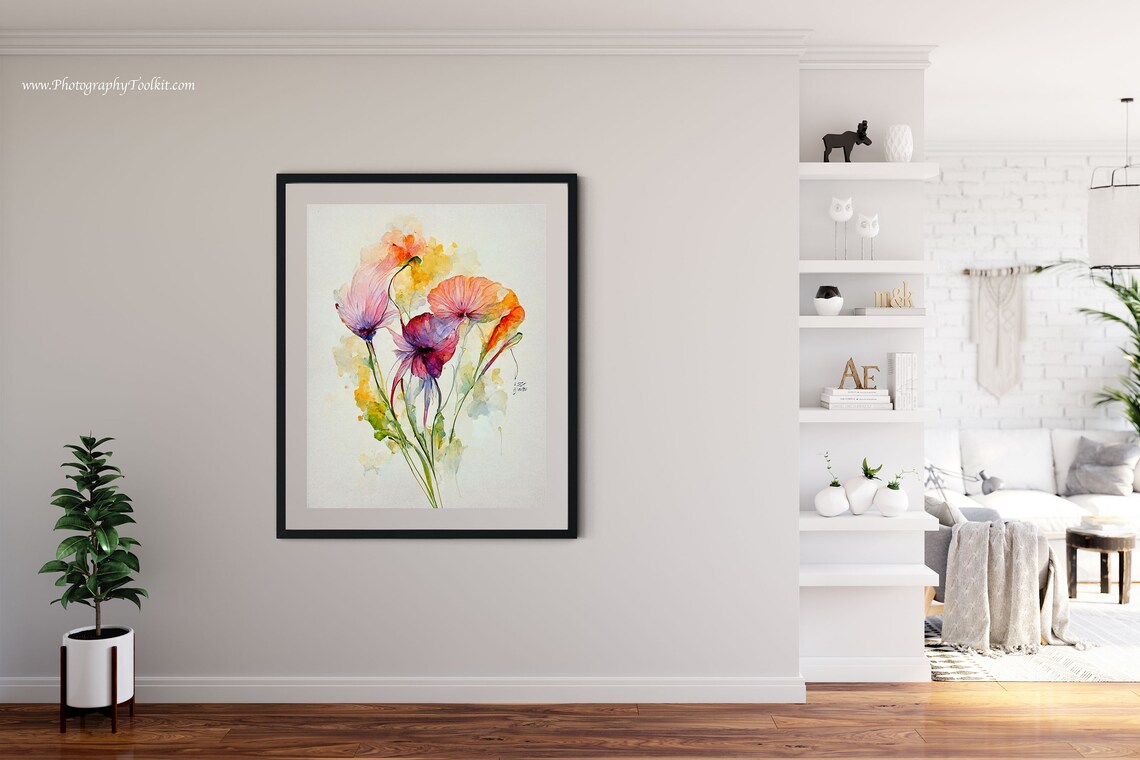 Wildflowers Botanical Wall Art Print for Home Decor - Image 4