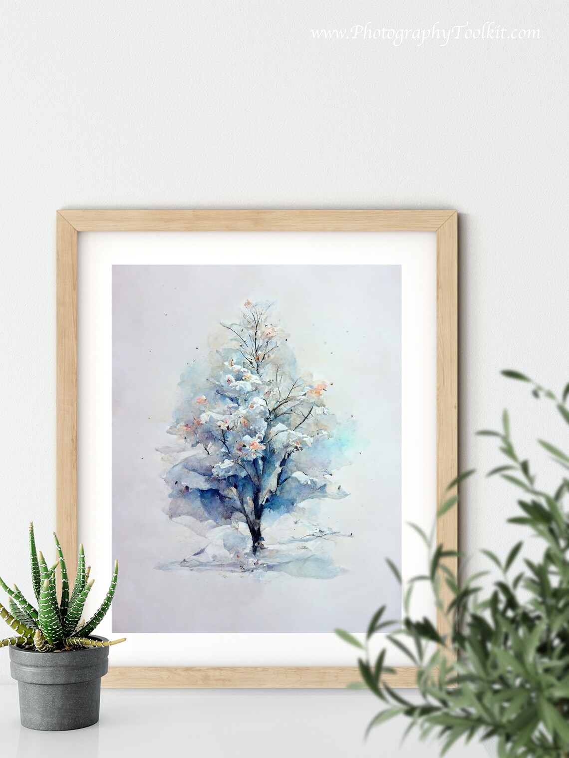 Christmas Trees Watercolor Holiday Art Print - Image 6