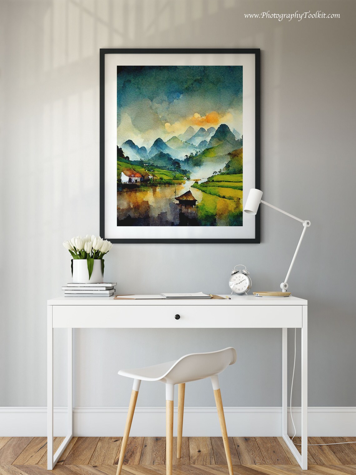 Vietnam Watercolor Travel Poster Print, Asia Decor - Image 2