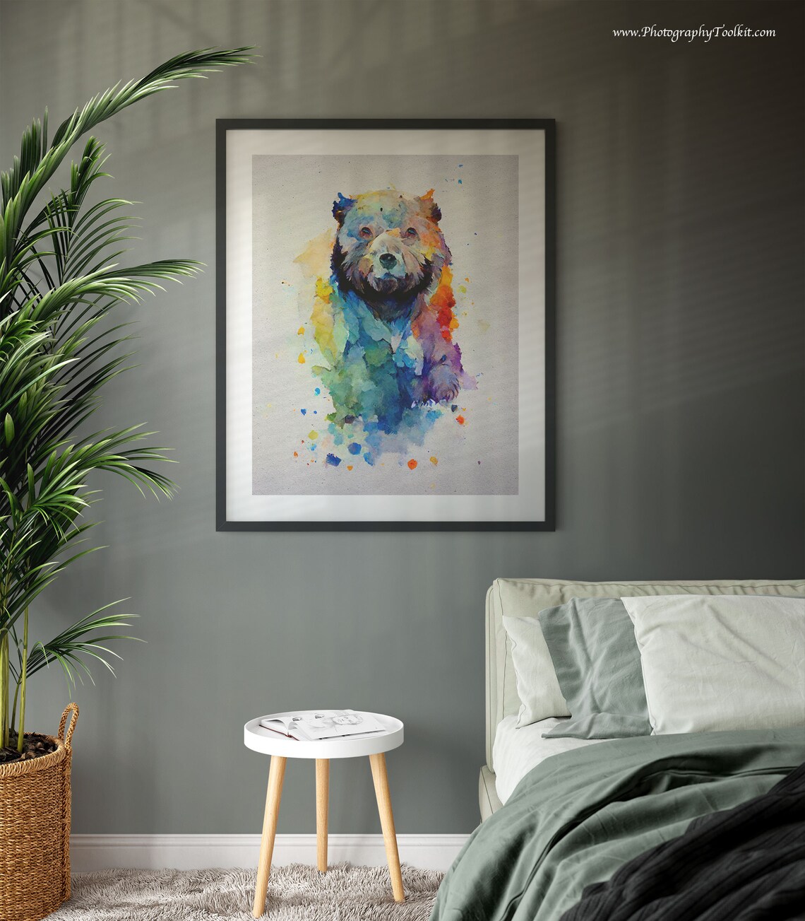 Grizzly Bear Art Print, Wildlife Wall Art - Image 3