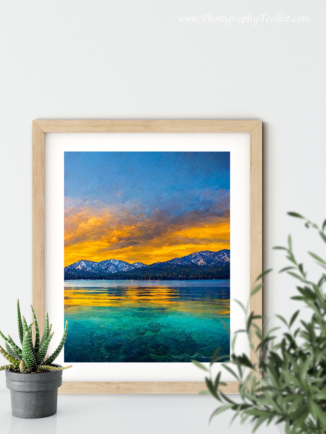 Lake Tahoe Print Lake Tahoe Wall Art Lake Tahoe Poster Lake Tahoe Art Lake Tahoe Lake Tahoe Vintage Style Travel Poster Print - Image 5