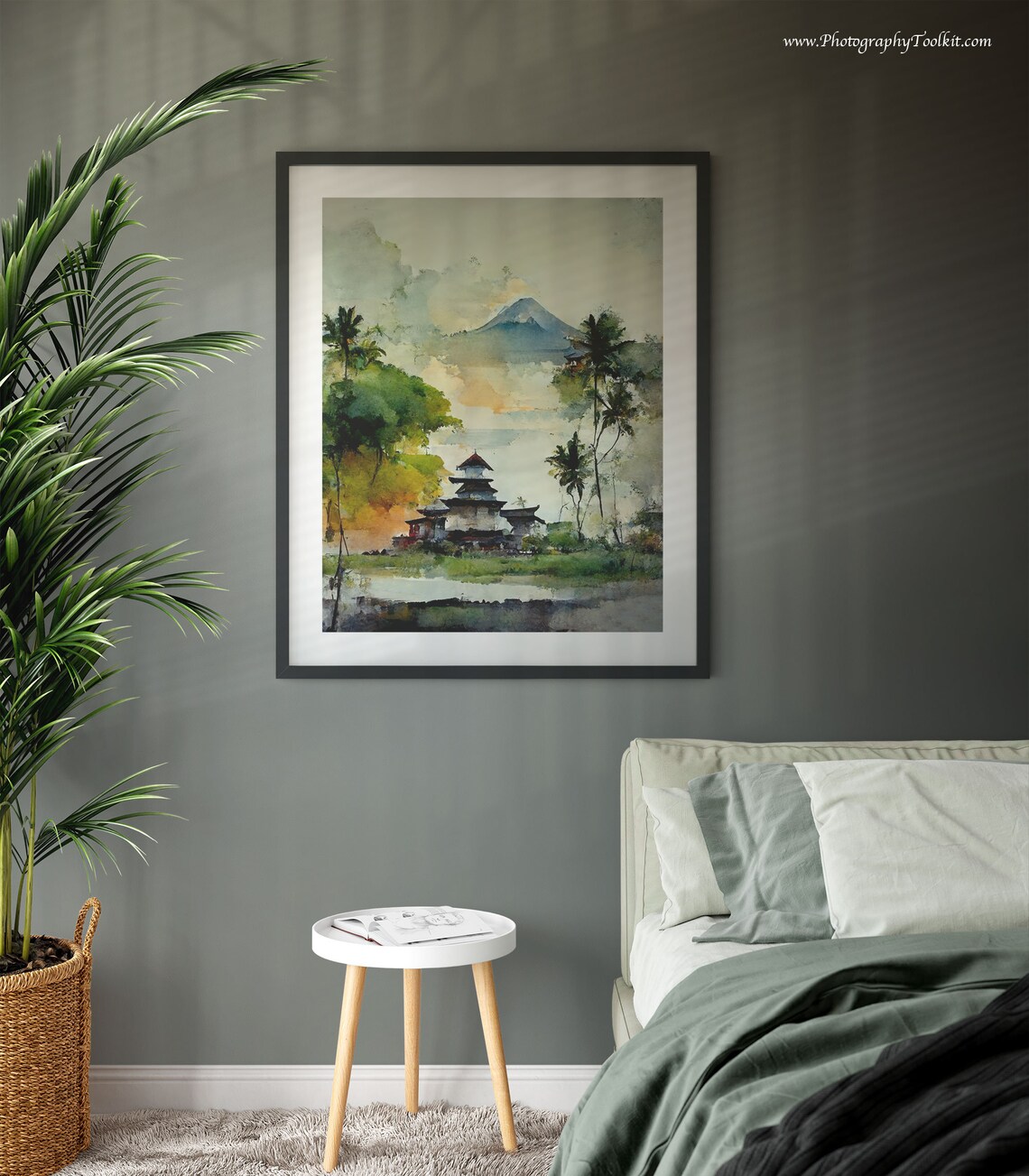 Bali Travel Poster, Indonesian Landscape Art - Image 3