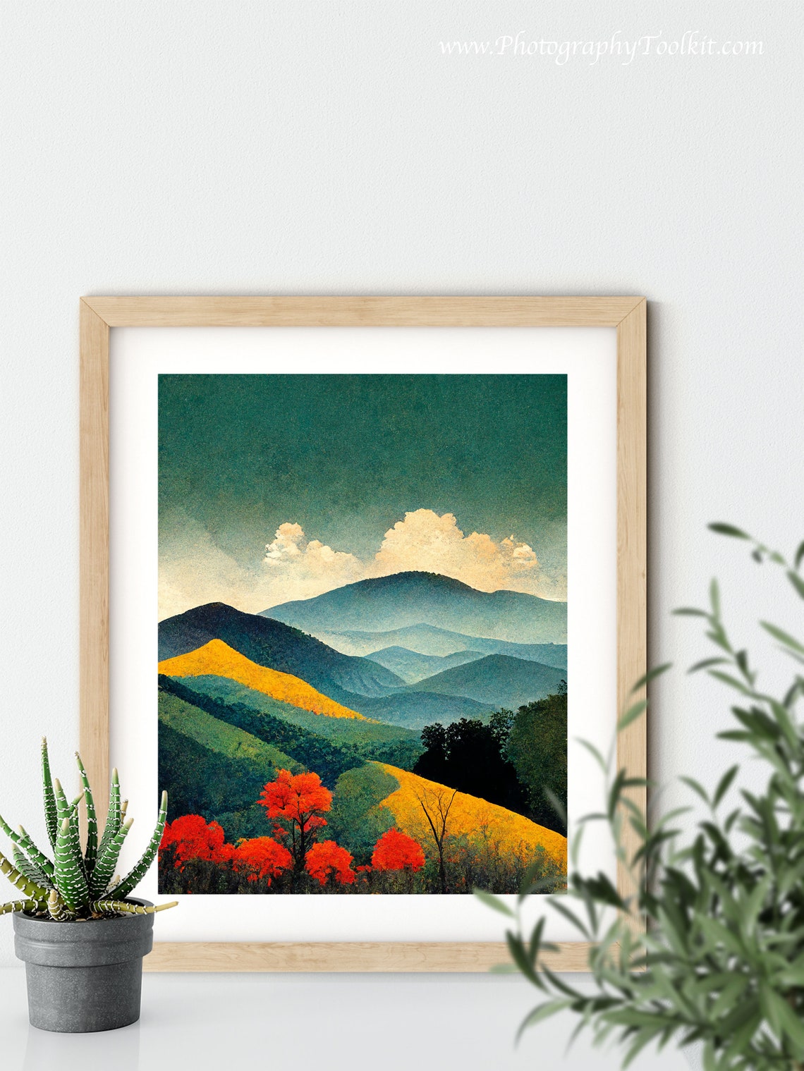 Shenandoah National Park Autumn Trees Blue Ridges Vintage Poster - Image 5