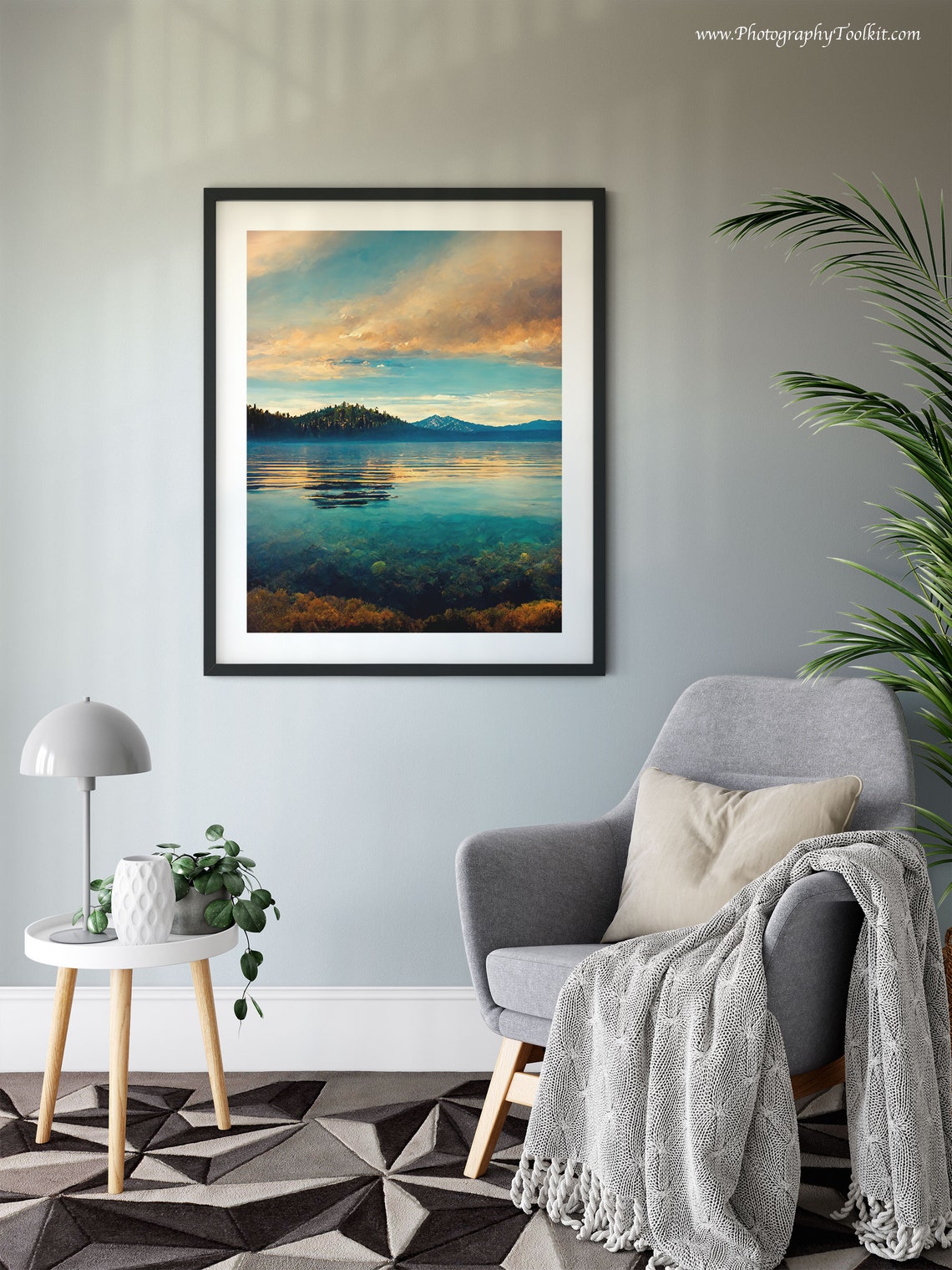 Lake Tahoe Print Lake Tahoe Wall Art Lake Tahoe Poster Lake Tahoe Art Lake Tahoe Lake Tahoe Vintage Style Travel Poster Print - Image 6