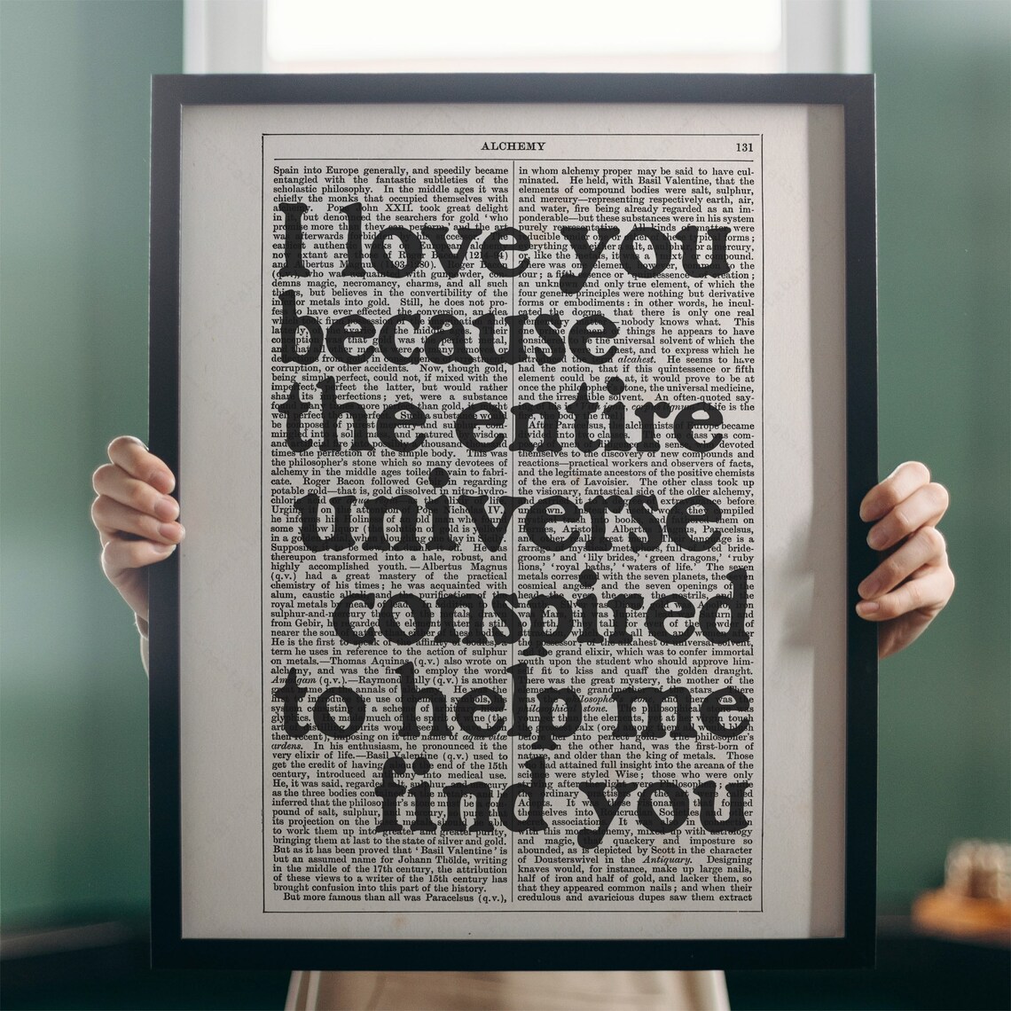 Paulo Coelho The Alchemist Universe Conspired Love Dictionary Art Poster - Image 3