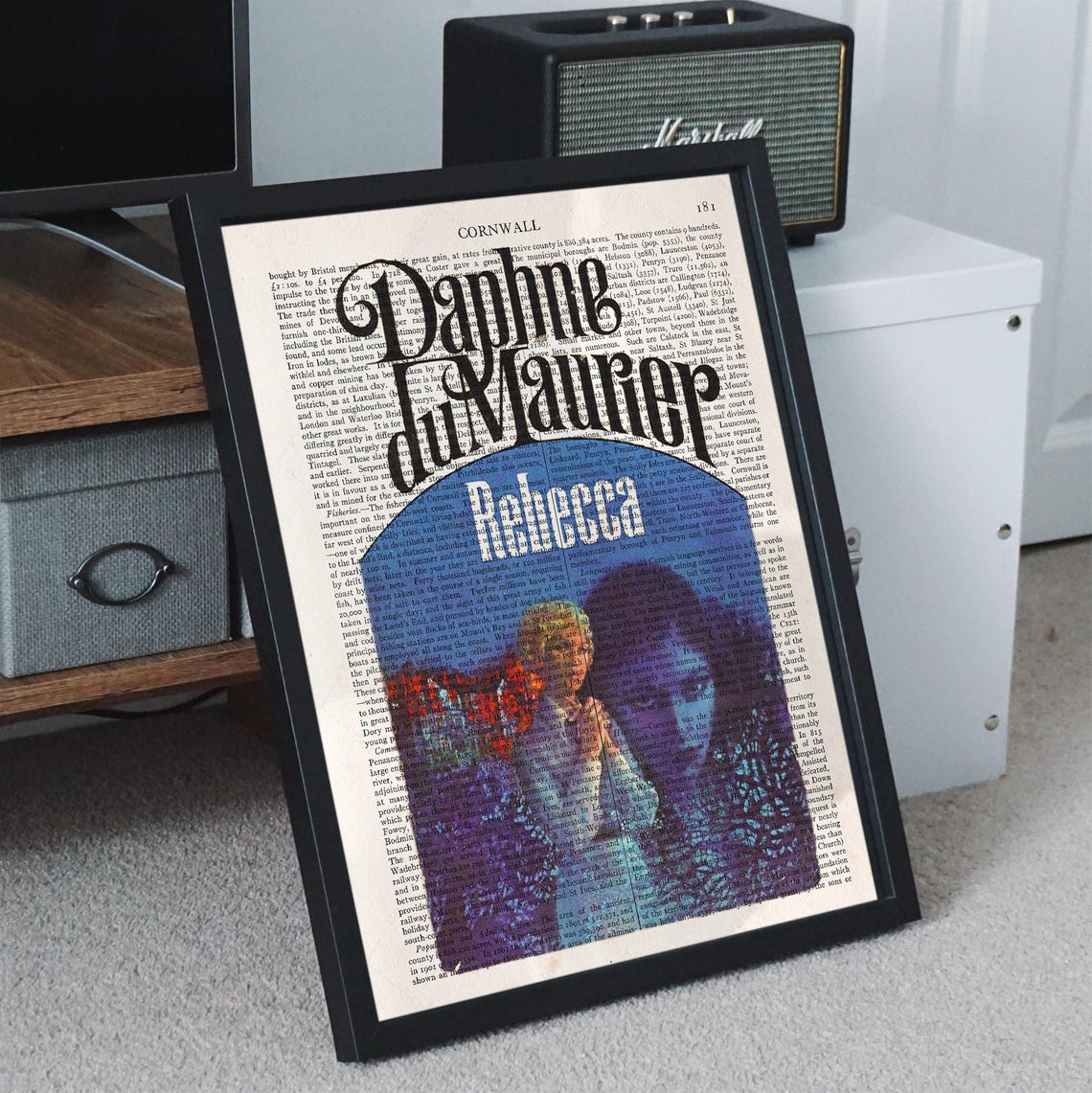 Daphne du Maurier Rebecca Gothic Dictionary Page Literary Art Poster - Image 4