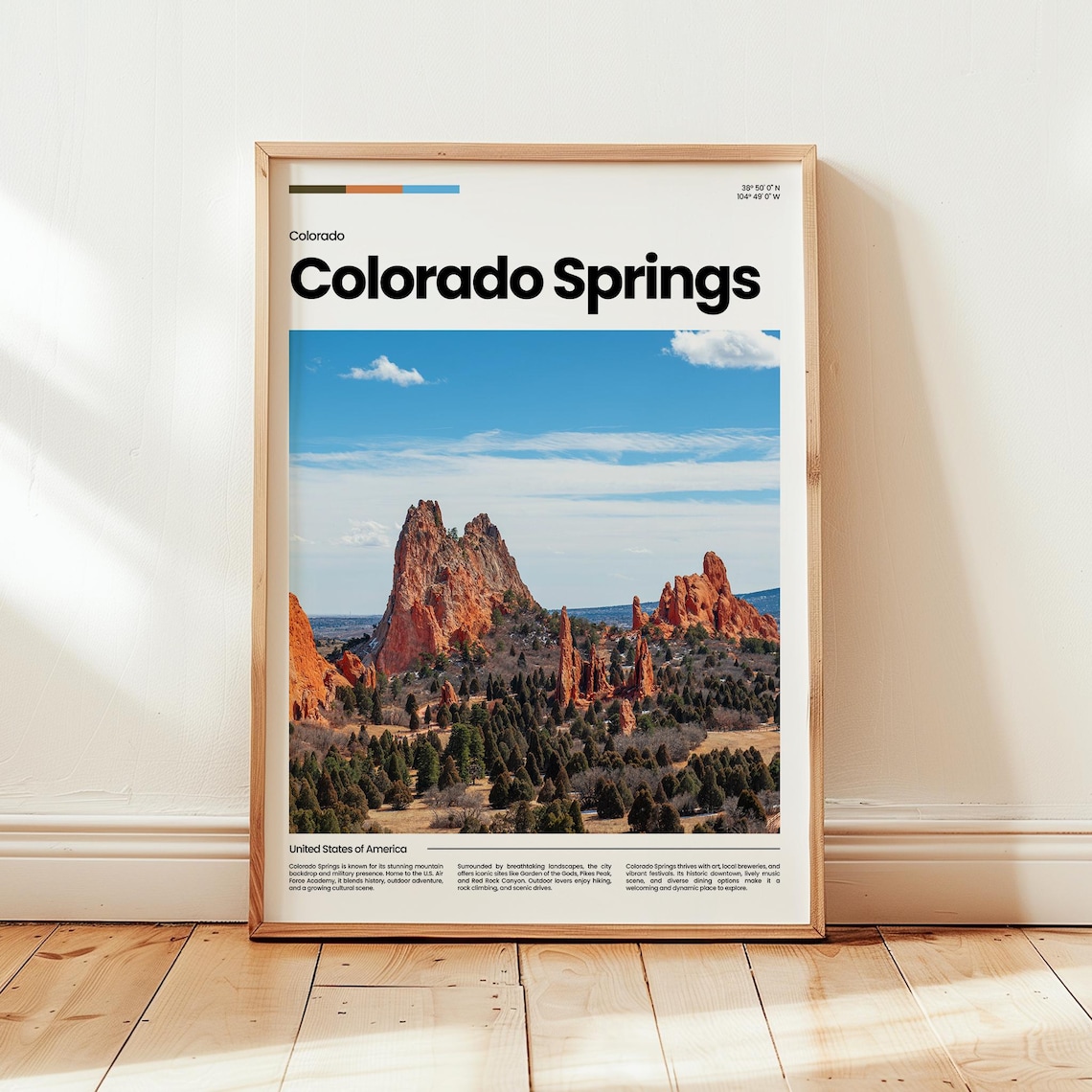 Colorado Springs Garden Of The Gods Red Rock Formations Poster