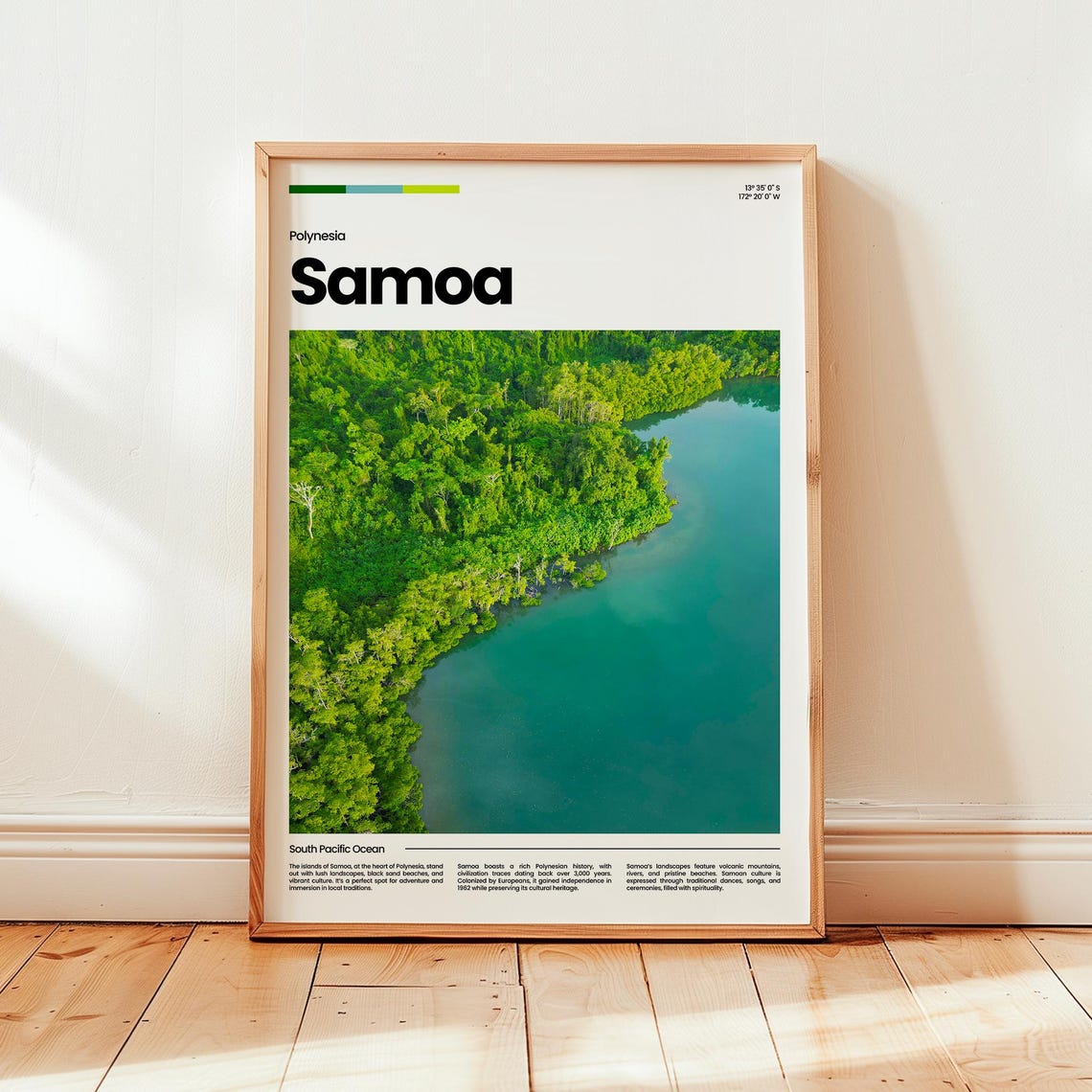 Samoa Travel Poster, Oceania Gift