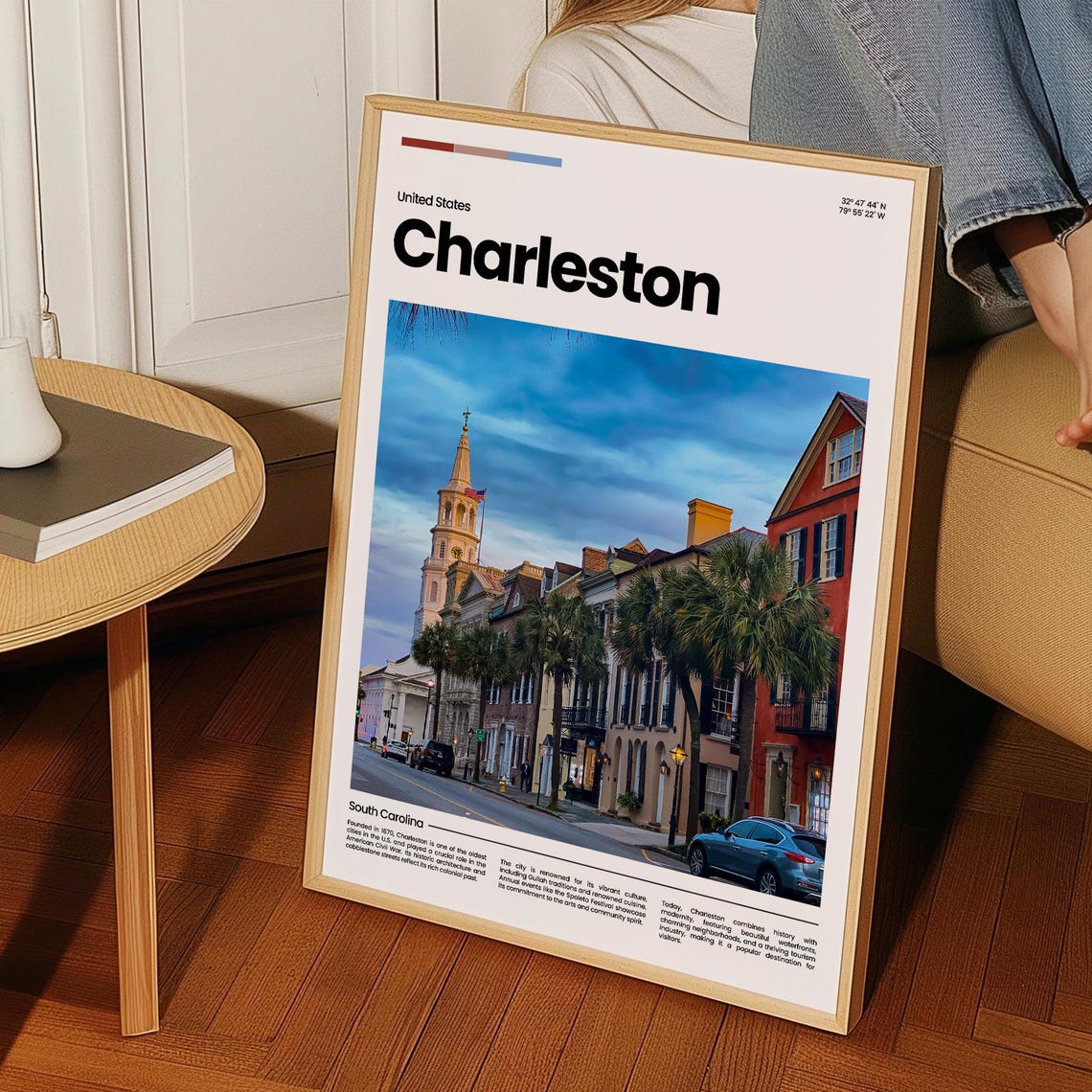 Charleston Travel Poster Charleston Poster Charleston Photo Poster Charleston Art Print Usa Poster Usa Travel Poster Travel Gift - Image 3