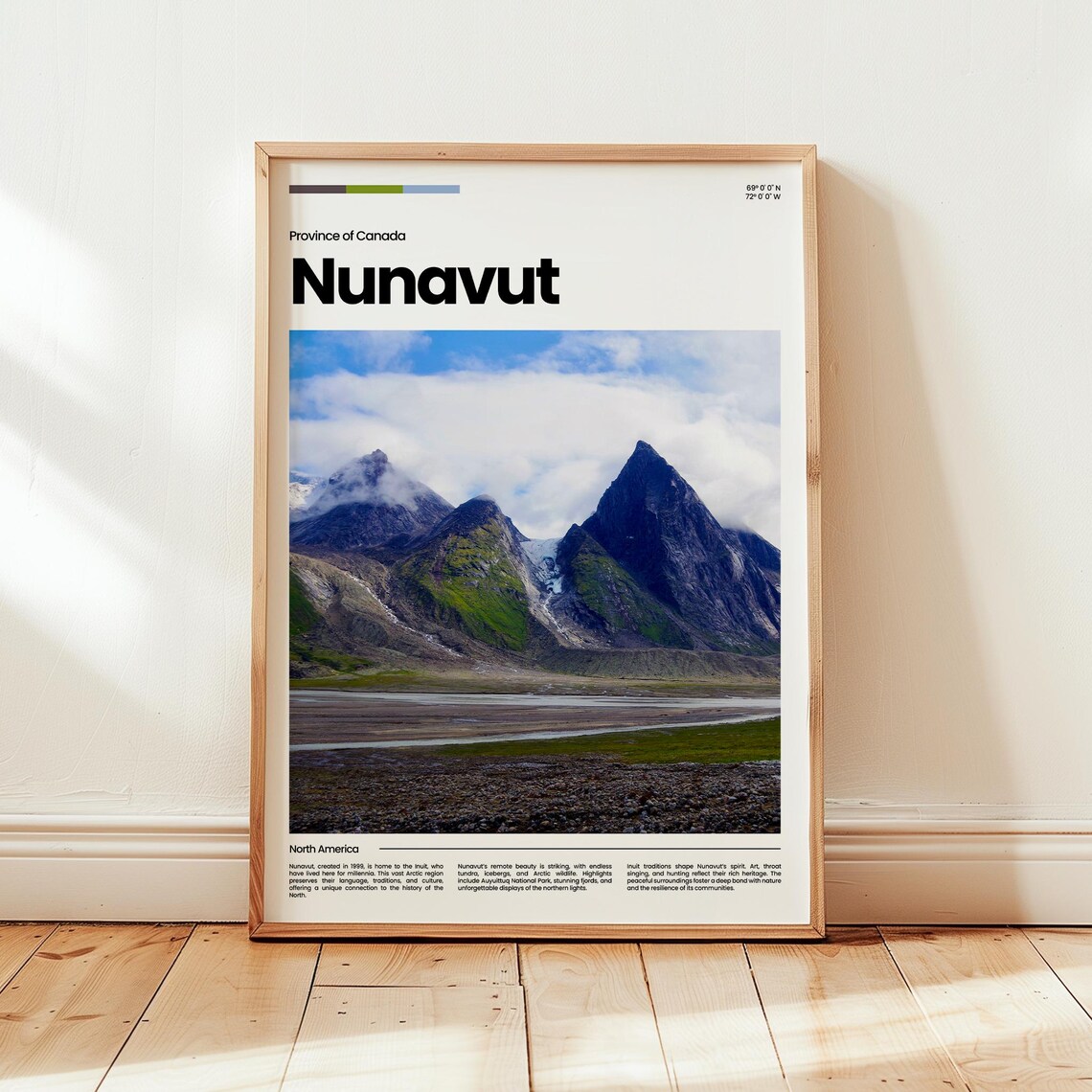 Nunavut Poster Print Photo Wall Art Canada Travel Gift