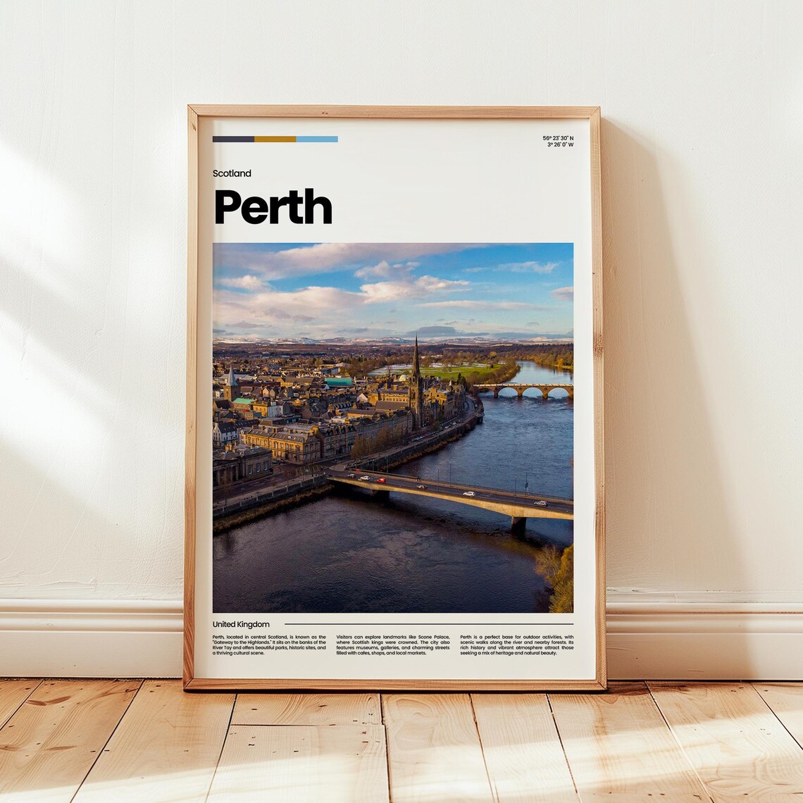 Perth Poster Print Photo Wall Art Scotland Travel Gift