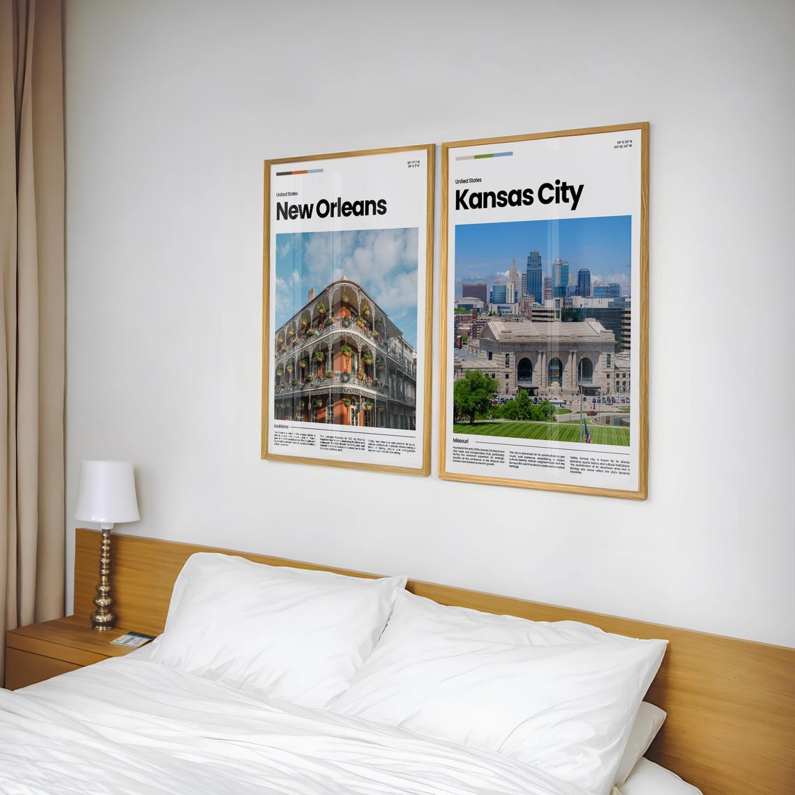 Kansas City Union Station Skyline Missouri Classic Travel Poster - Image 2