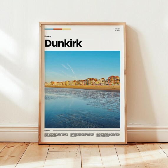 Dunkirk Poster Print Photo Wall Art France Travel Gift