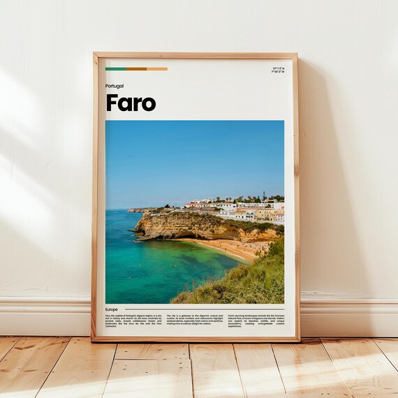 Faro Poster Print Photo Wall Art Portugal Travel Gift