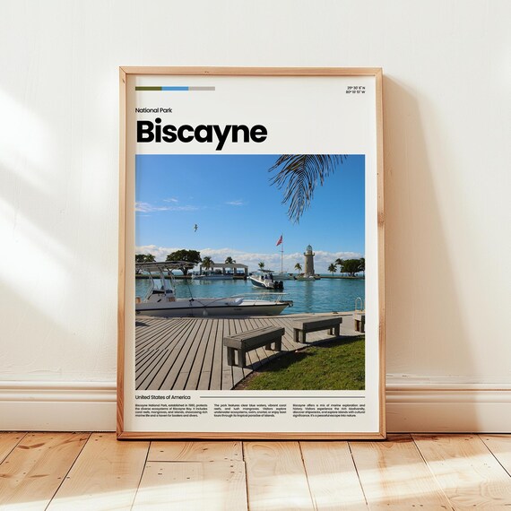 Biscayne National Park Poster Print Photo America Travel Gift