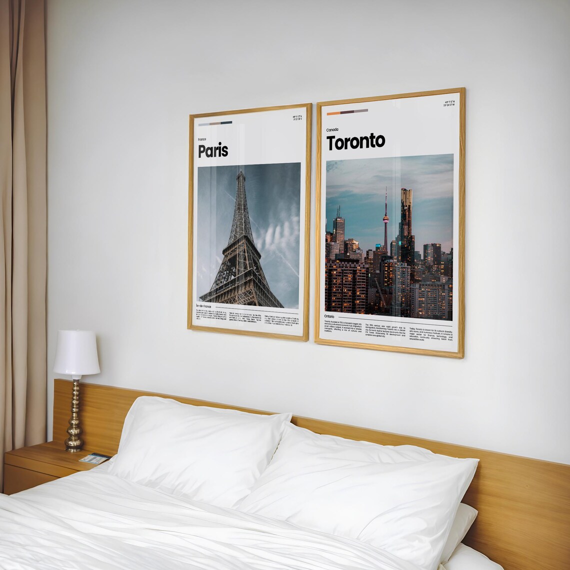 Toronto Canada CN Tower Skyline Dusk Travel Photography Poster - Image 2