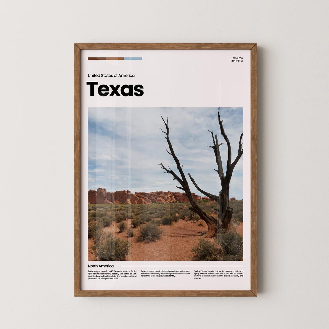 Texas Travel Poster Texas Poster Texas Photo Poster Texas Art Print Texas Art Usa Poster Usa Travel Poster Travel Gift