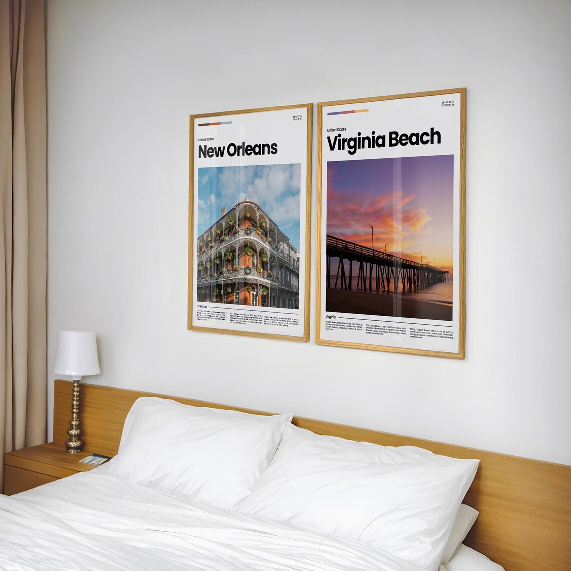 Virginia Beach Travel Poster Virginia Beach Poster Virginia Beach Photo Poster Virginia Beach Art Print Usa Poster Travel Gift - Image 2