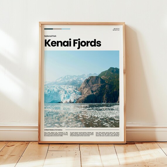Kenai Fjords Poster Print Photo National Park Travel Gift