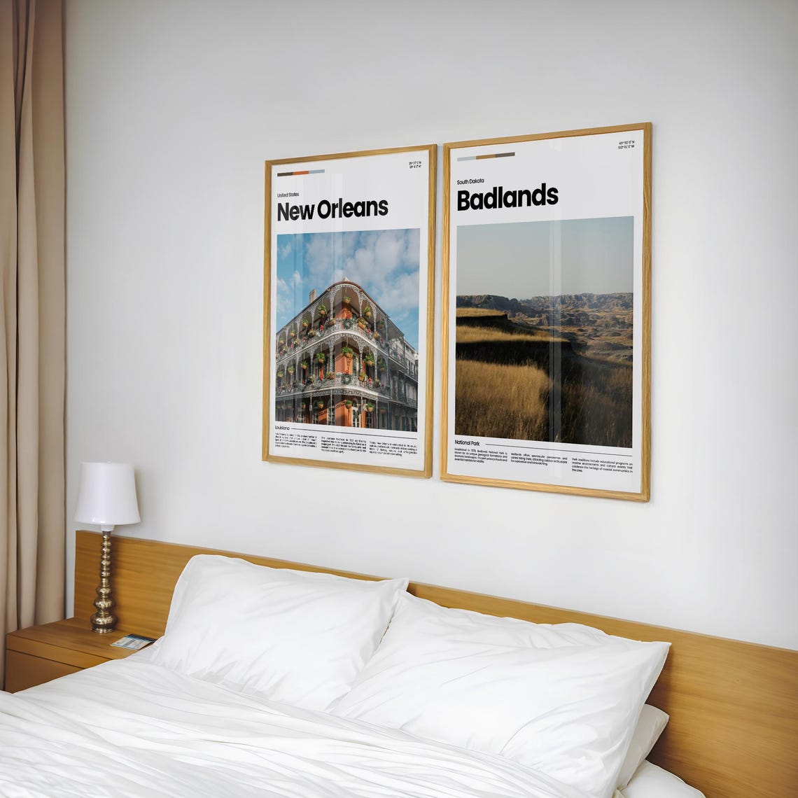 Badlands Travel Poster Badlands Poster Badlands Photo Poster Badlands Art Print Badlands National Park Usa Poster Travel Gift - Image 2