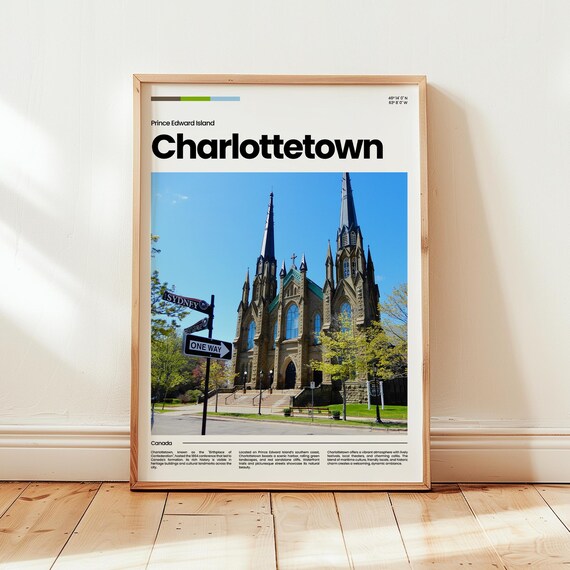 Charlottetow Poster Print Photo Wall Art Canada Travel Gift