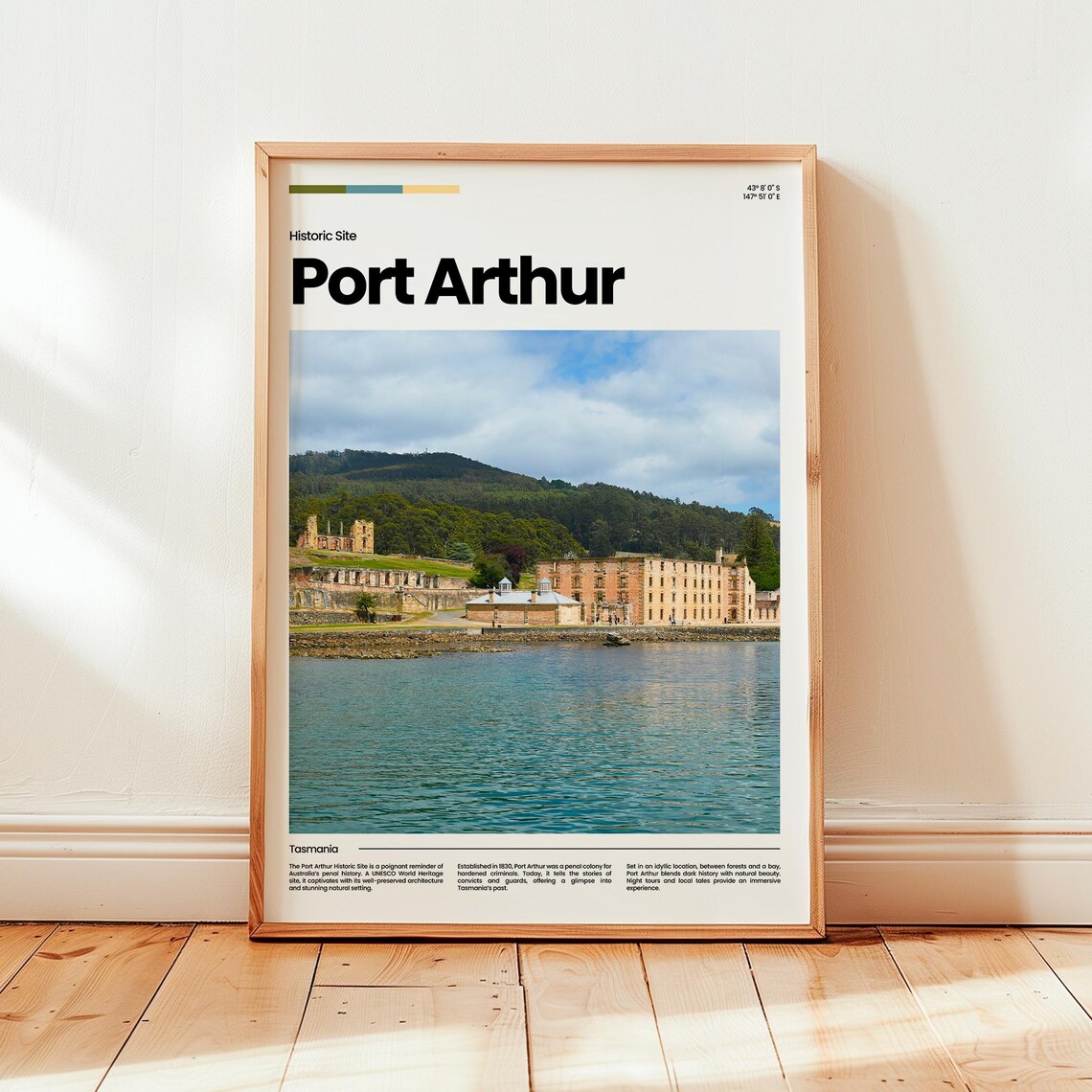 Port Arthur Travel Poster, Australia Gift