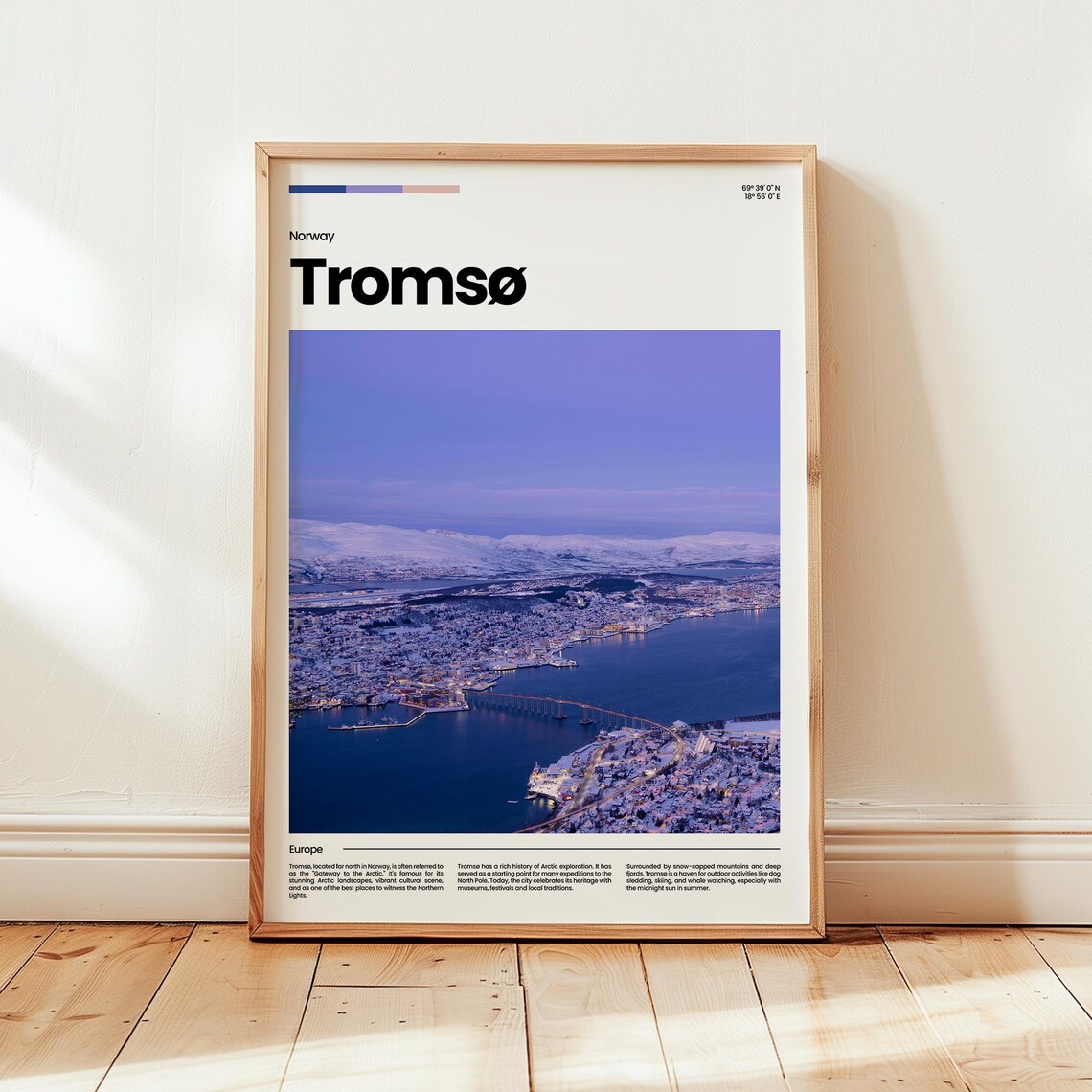 Tromso Poster Print Photo Wall Art Norway Travel Gift